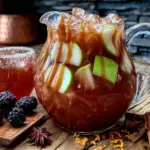 kid-friendly apple cider caramel punch - featured image