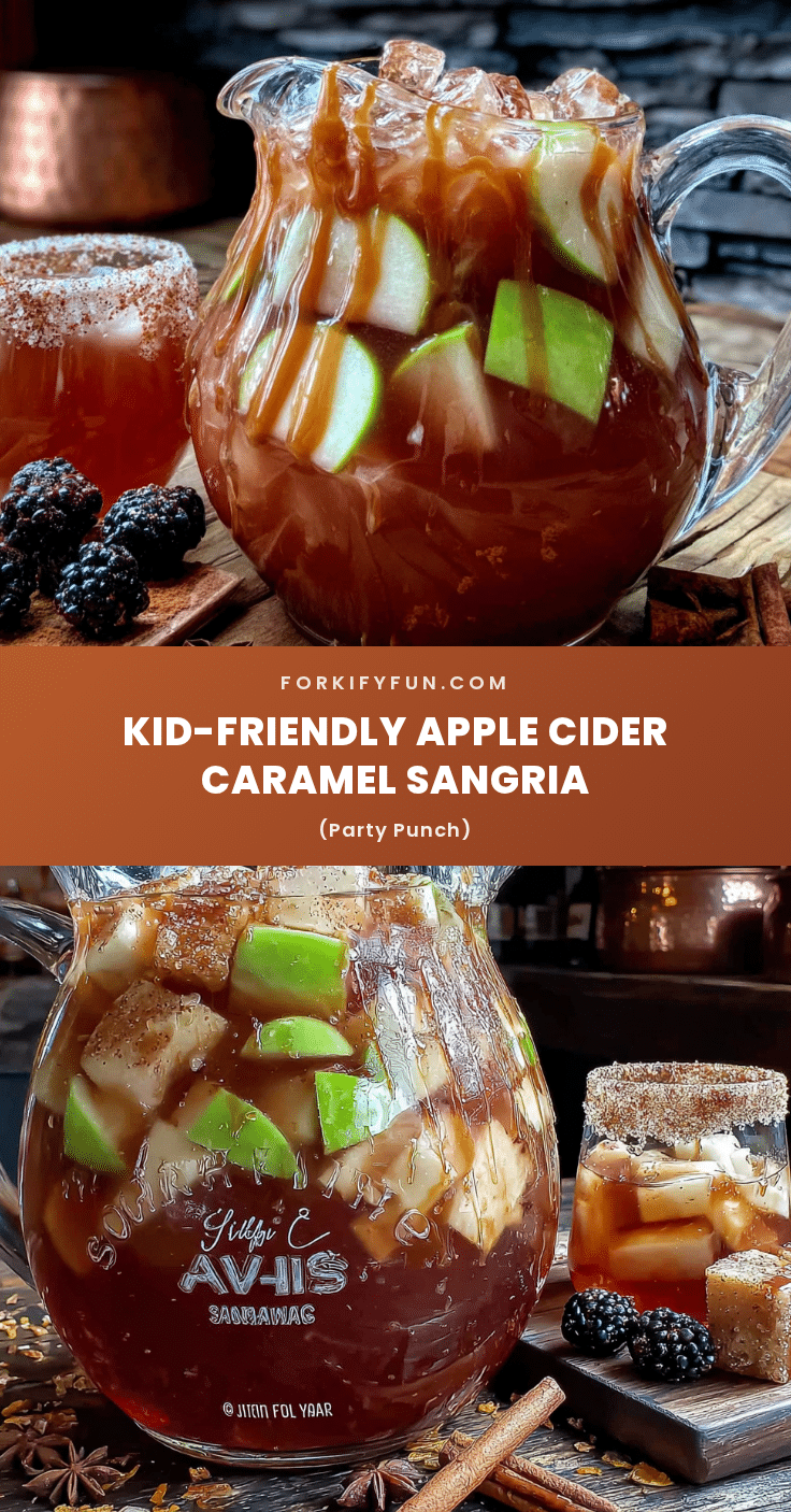 kid-friendly apple cider caramel punch recipe