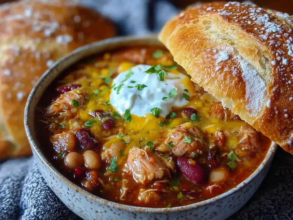 leftover turkey chili - featured image
