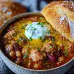 leftover turkey chili - featured image