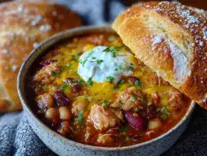 leftover turkey chili - featured image