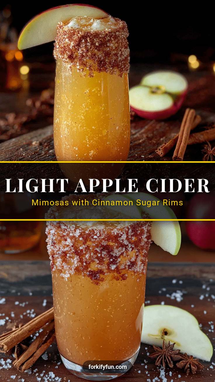 light apple cider mimosa recipe