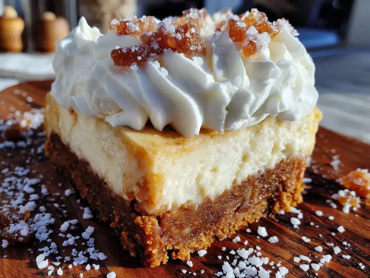 light gingerbread cheesecake bars preparation steps