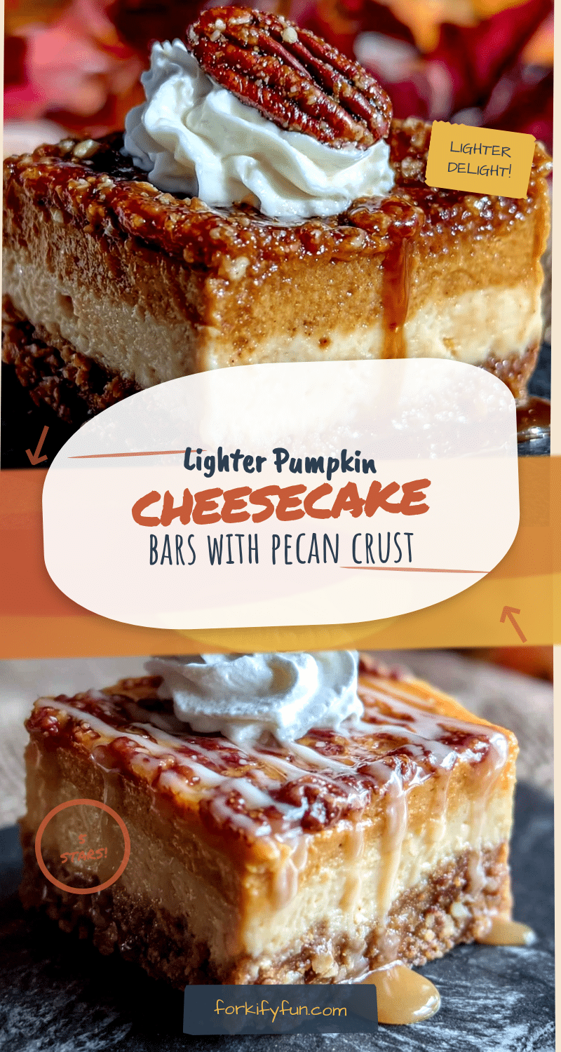 lighter pumpkin cheesecake bars recipe