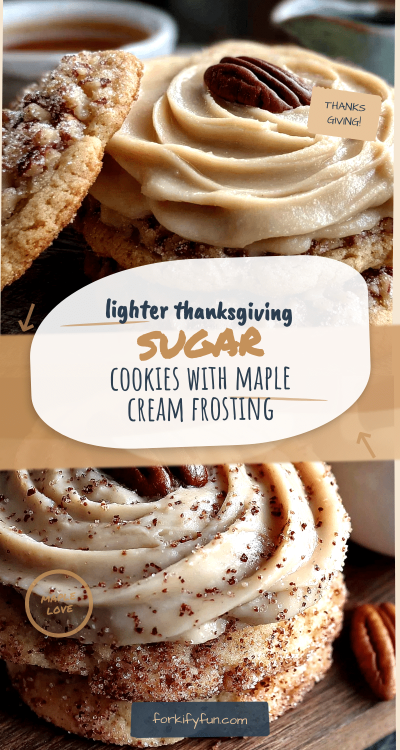 lighter thanksgiving sugar cookies with maple cream frosting recipe