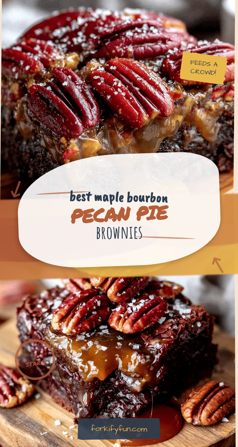 maple bourbon pecan pie brownies recipe