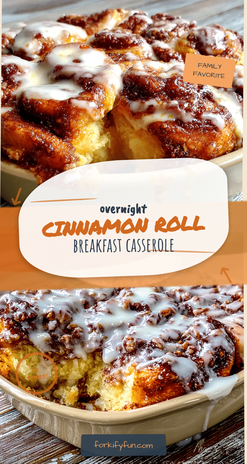 overnight cinnamon roll casserole recipe