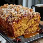 pumpkin bread with crumb topping - featured image