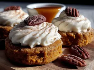 pumpkin pie cookies with cream cheese filling - featured image