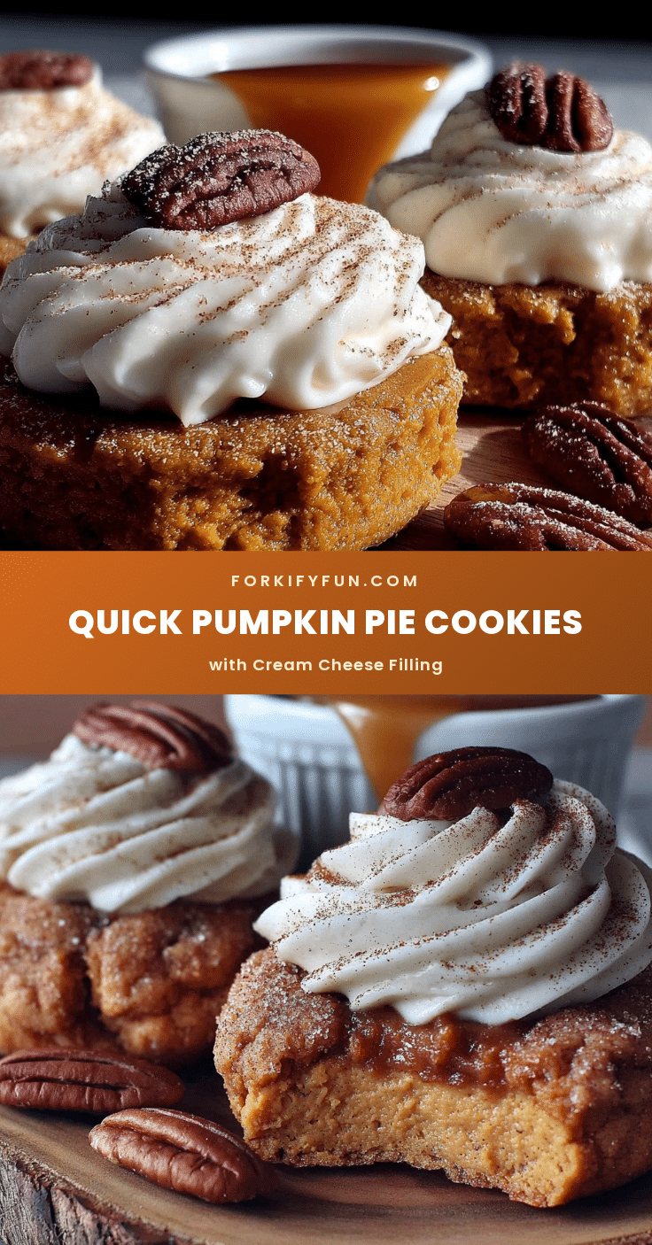 pumpkin pie cookies with cream cheese filling recipe