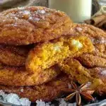 pumpkin snickerdoodle cookies - featured image