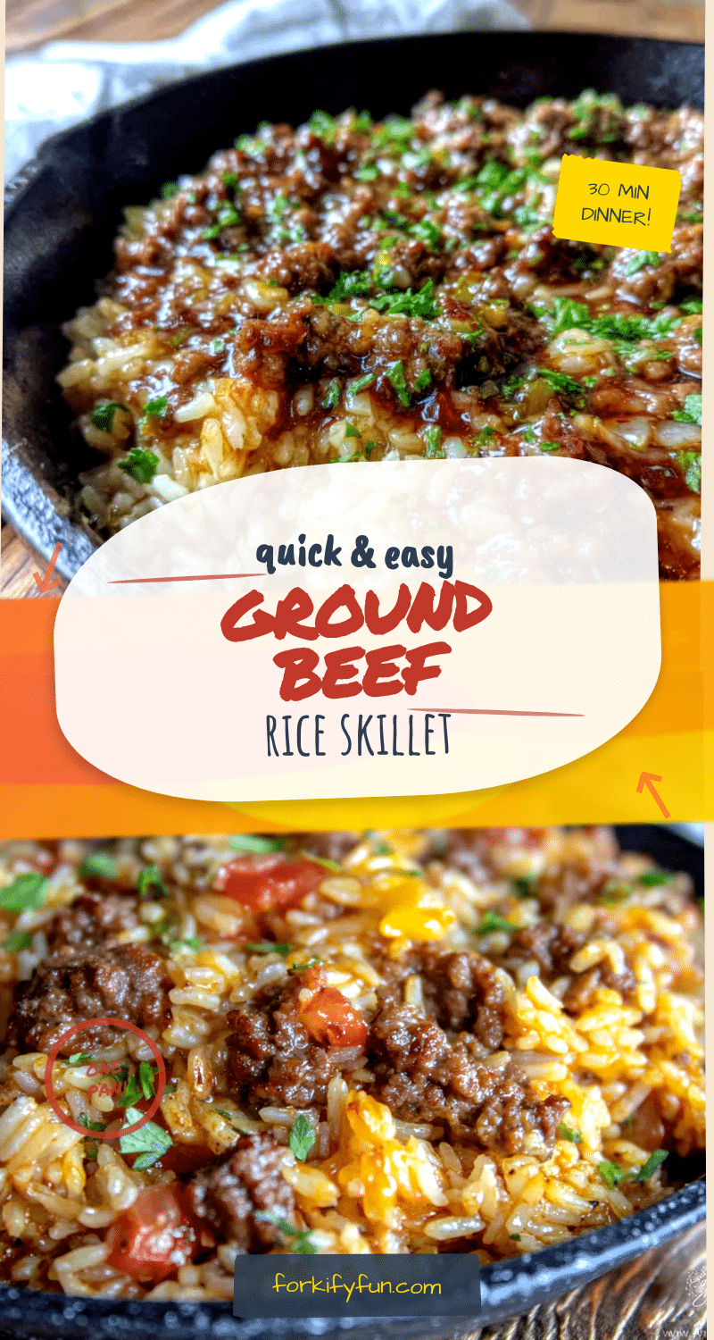 quick ground beef and rice skillet dinner recipe