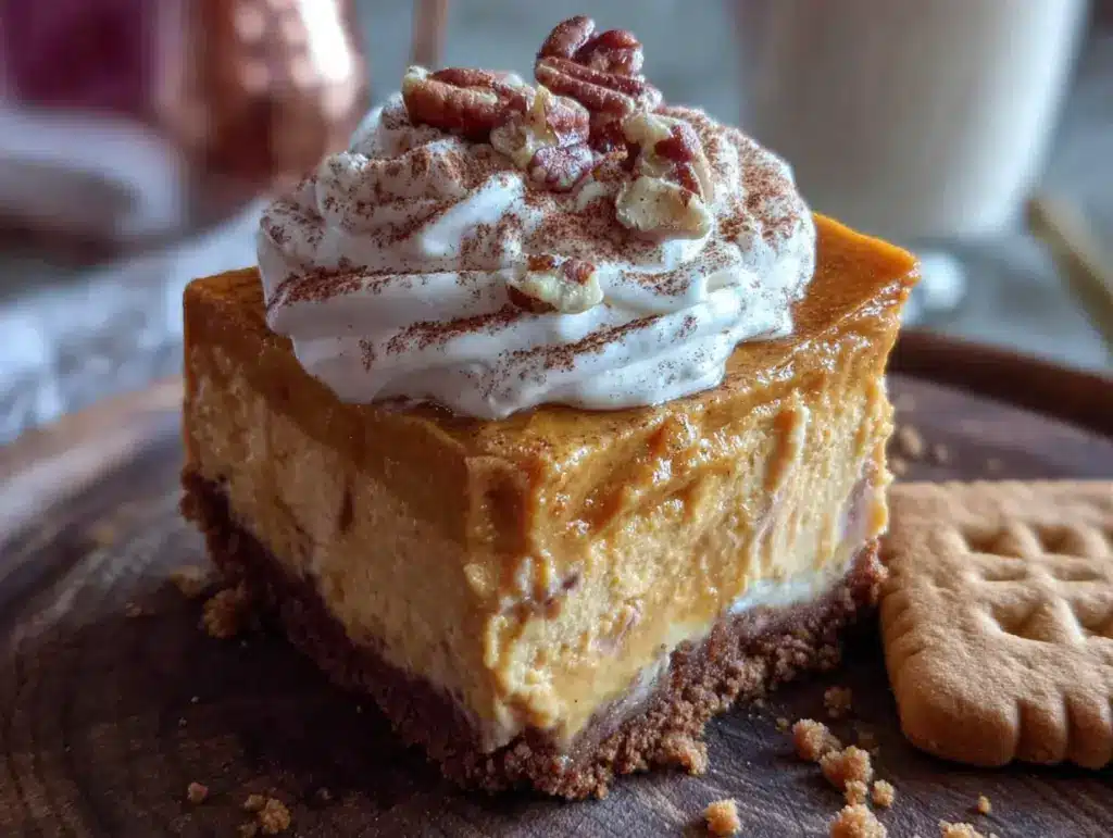 quick no-bake pumpkin cheesecake - featured image