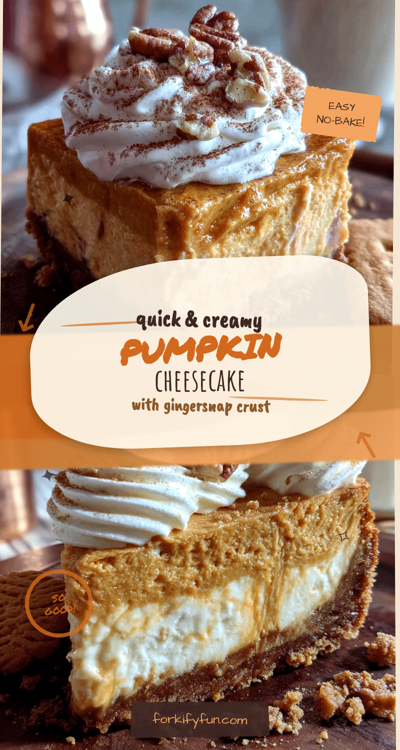 quick no-bake pumpkin cheesecake recipe