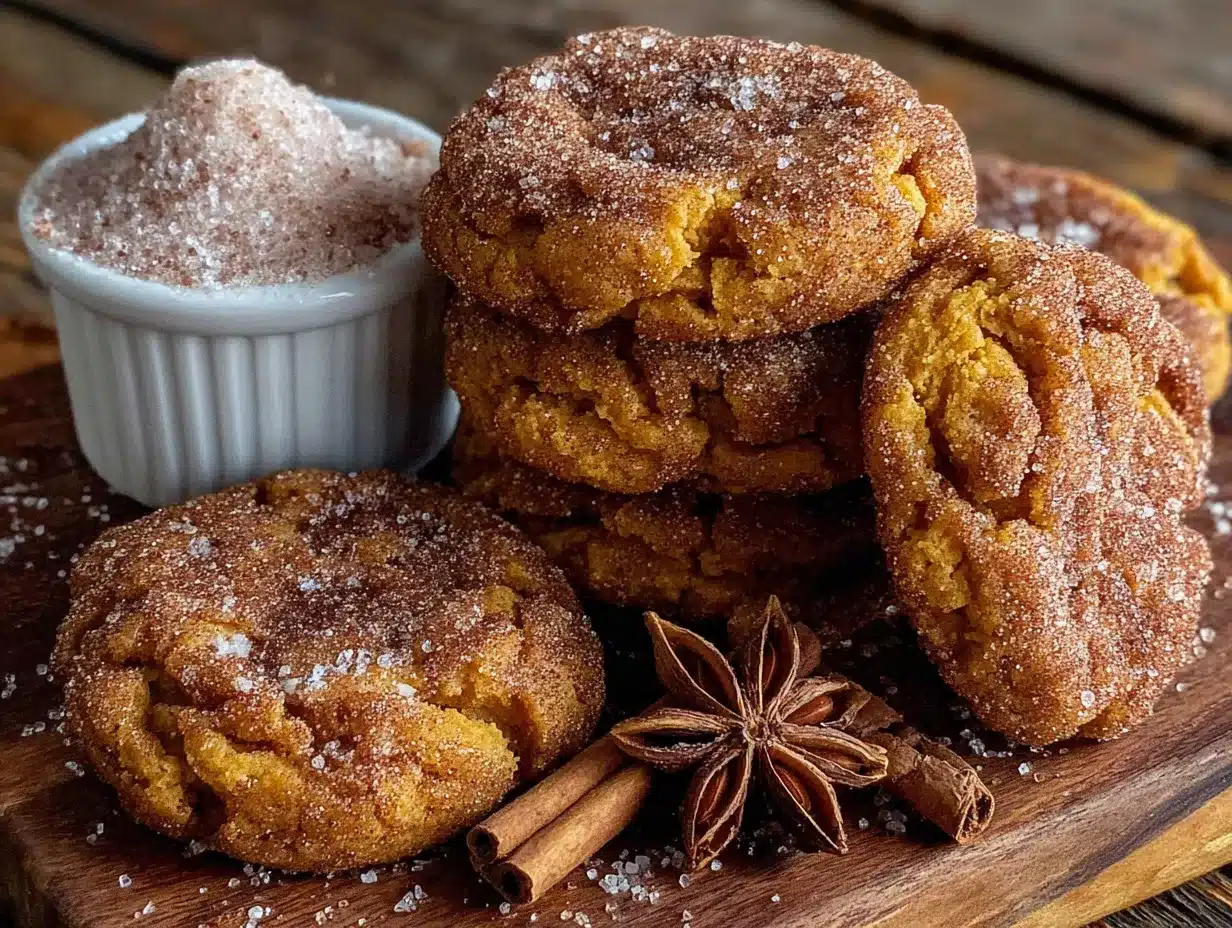 quick pumpkin snickerdoodle cookies preparation steps
