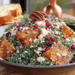 roasted butternut squash and kale salad - featured image