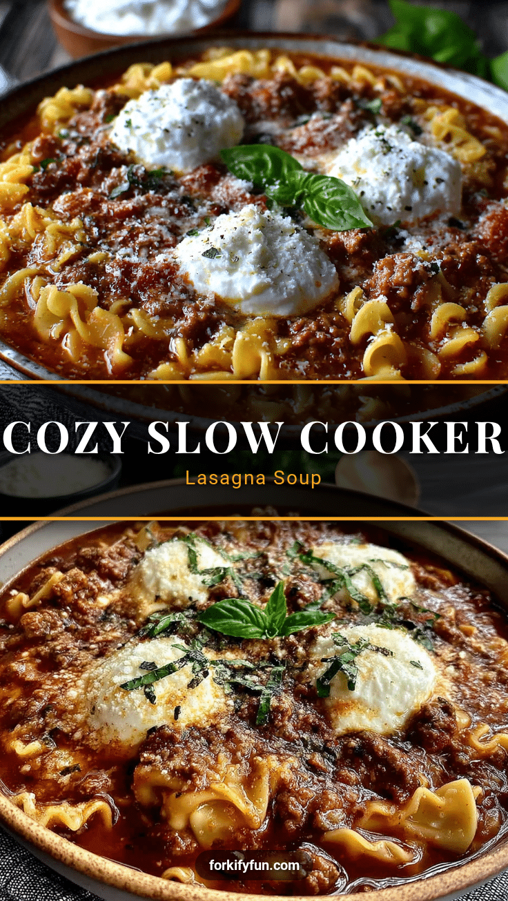 slow cooker lasagna soup recipe