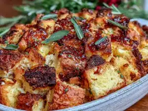 sourdough focaccia stuffing - featured image