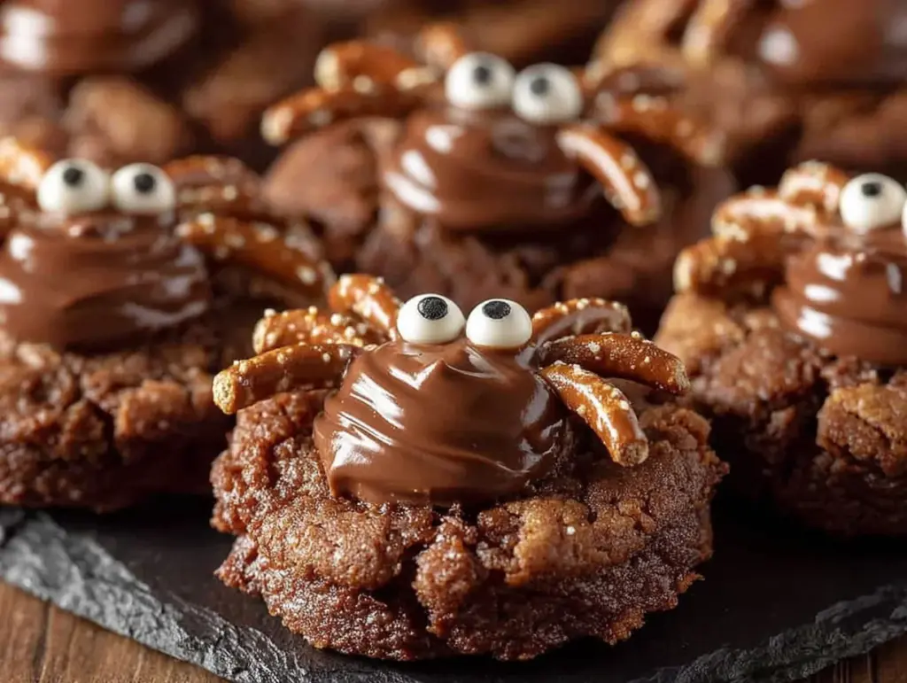 spider cookies nutella thumbprint - featured image