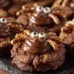 spider cookies nutella thumbprint - featured image