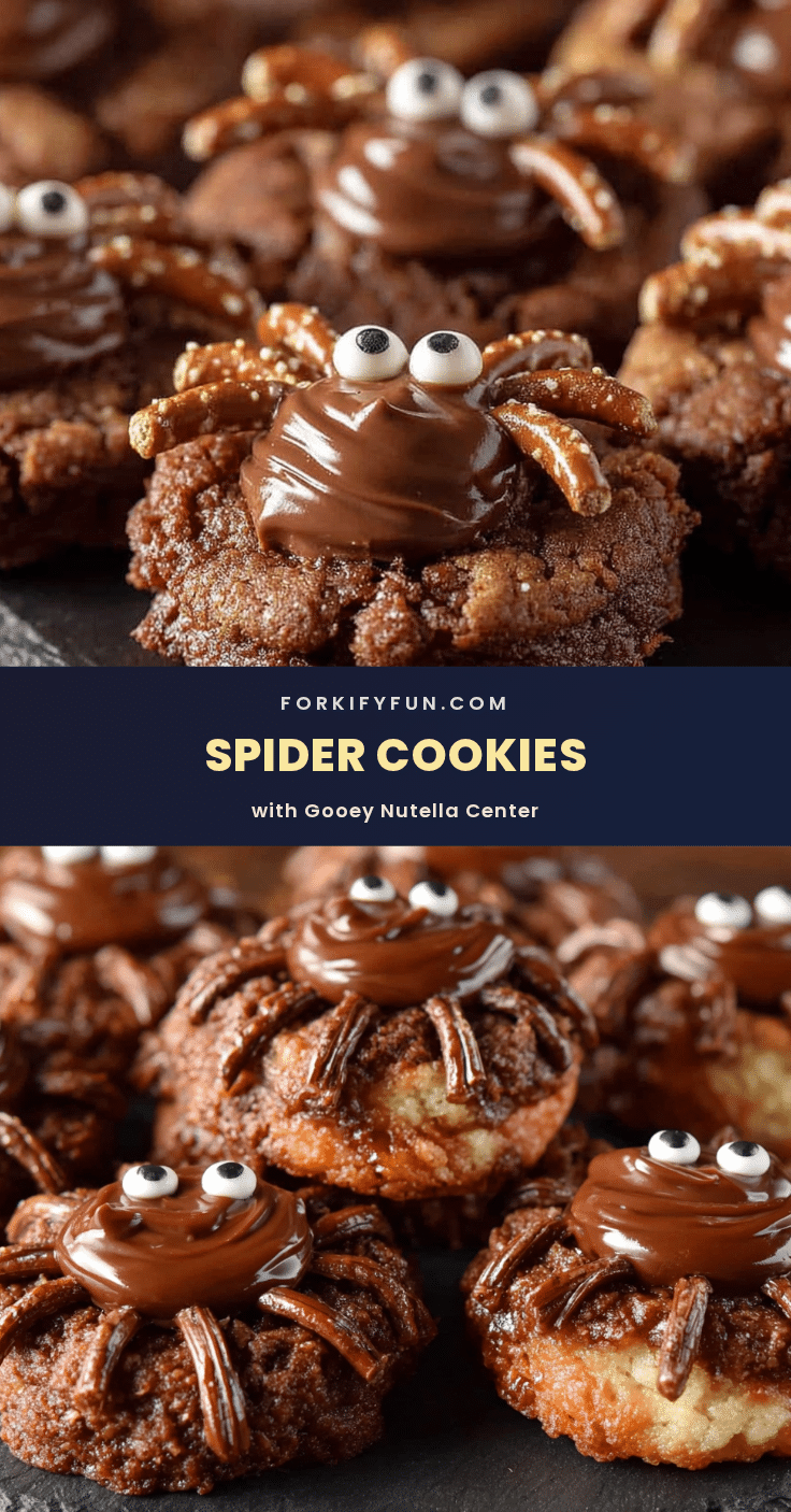 spider cookies nutella thumbprint recipe