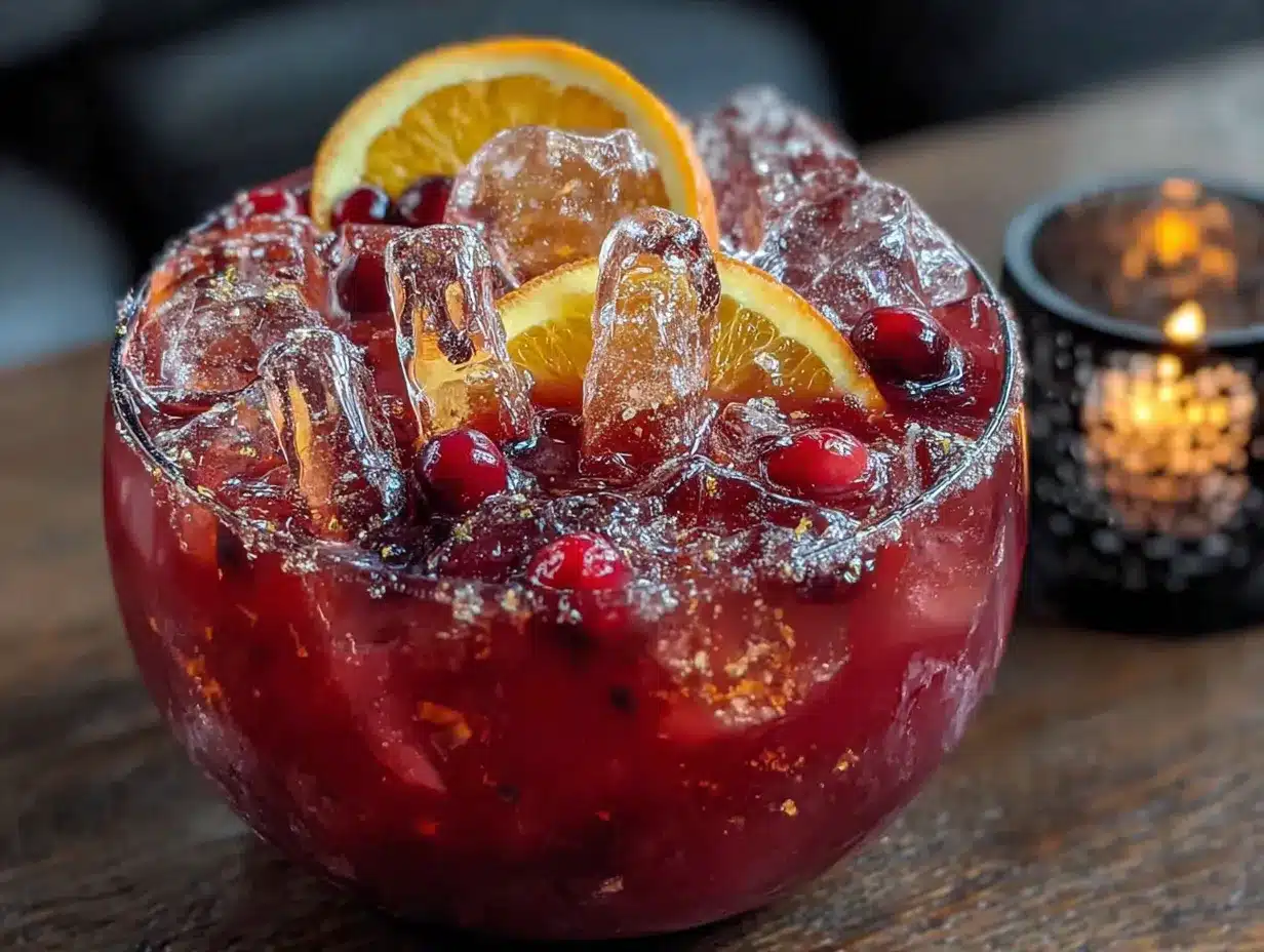 spooky frozen hand punch preparation steps