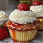 strawberry shortcake cupcakes - featured image