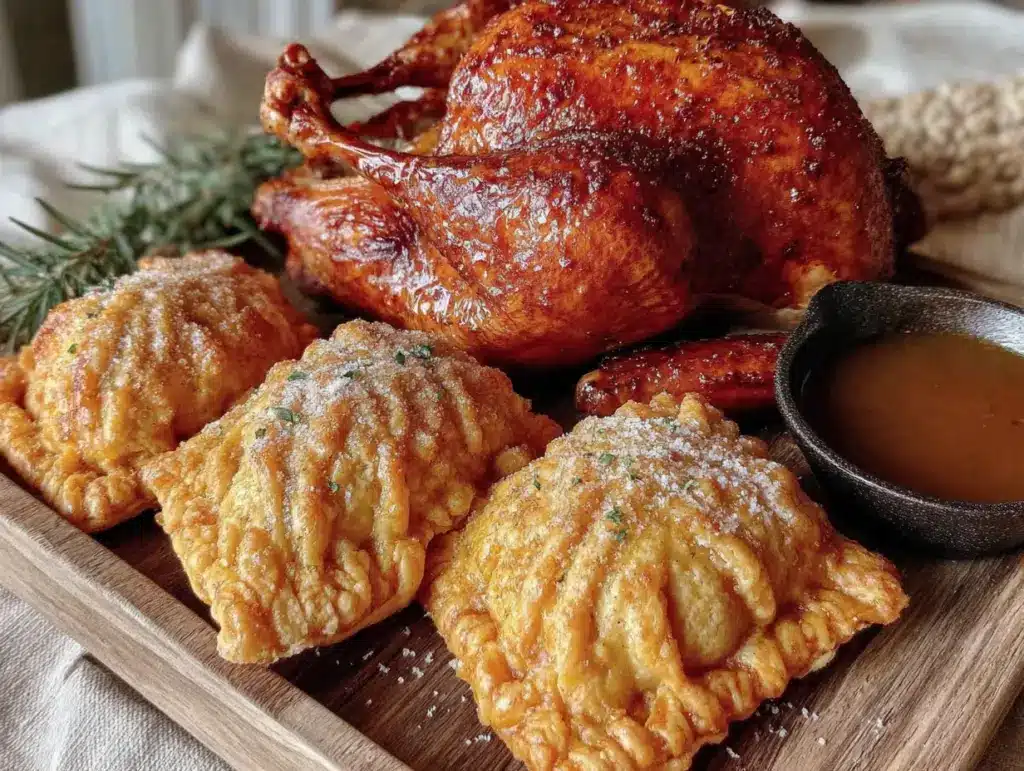 Thanksgiving turkey hand pies - featured image
