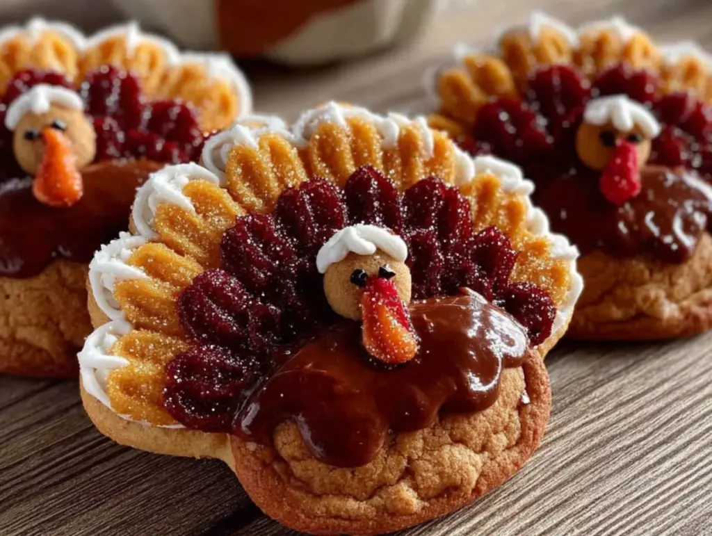 Thanksgiving turkey sugar cookies - featured image