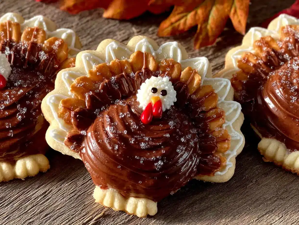Thanksgiving turkey sugar cookies preparation steps