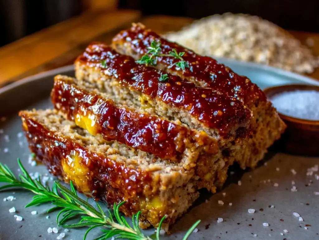 turkey meatloaf with oats - featured image