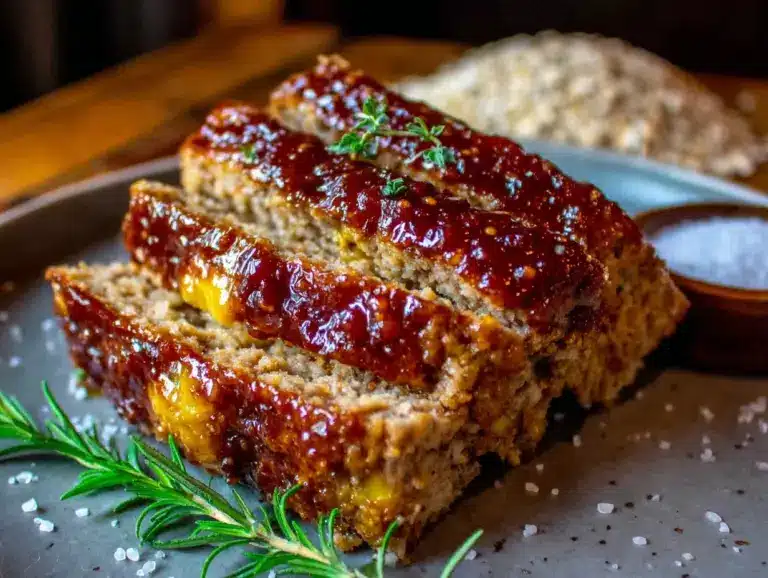 turkey meatloaf with oats - featured image