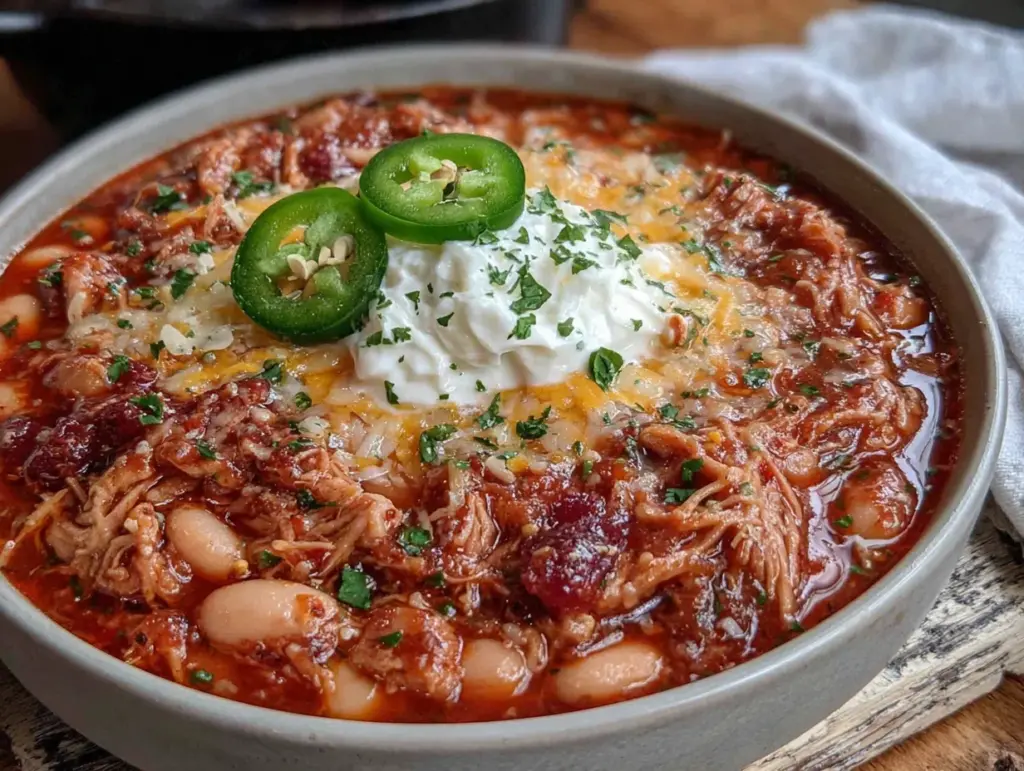 white bean turkey chili - featured image