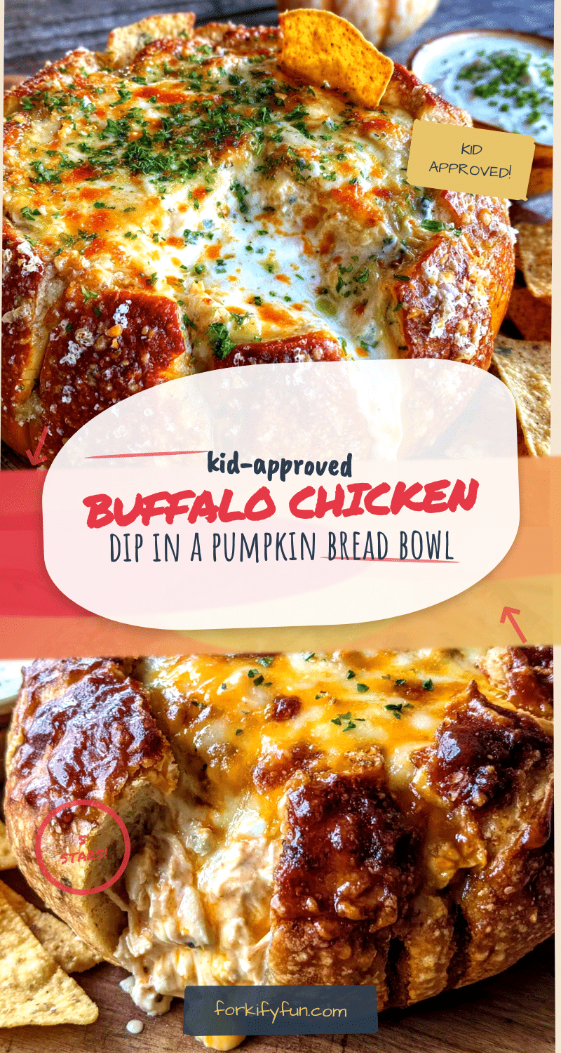 buffalo chicken dip pumpkin bread bowl recipe