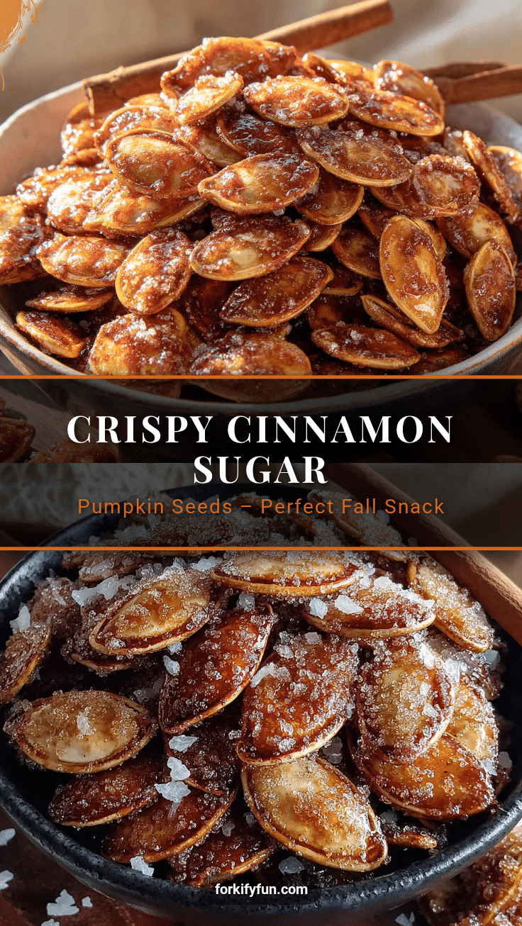 crispy cinnamon sugar pumpkin seeds recipe