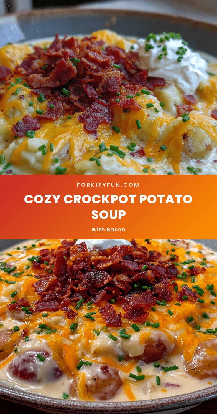 Crockpot potato soup with bacon recipe