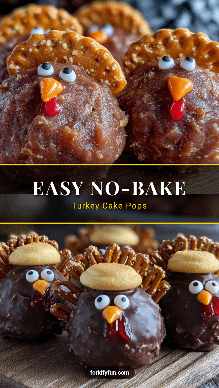 Easy No-Bake Turkey Cake Pops recipe