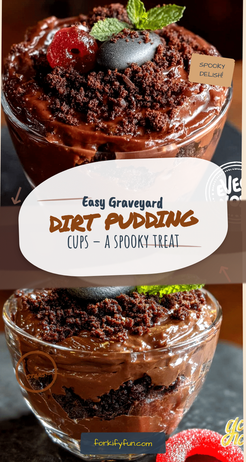 graveyard dirt pudding cups recipe