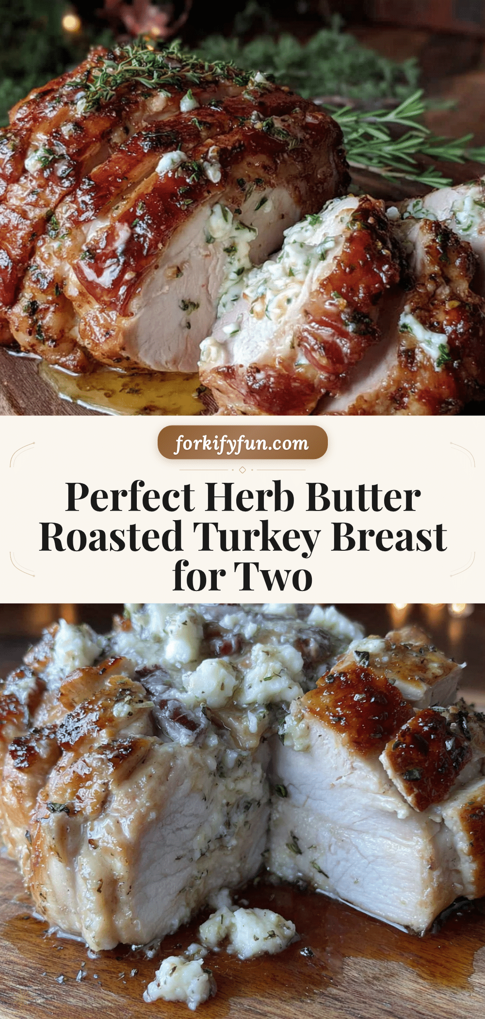herb butter roasted turkey breast for two recipe