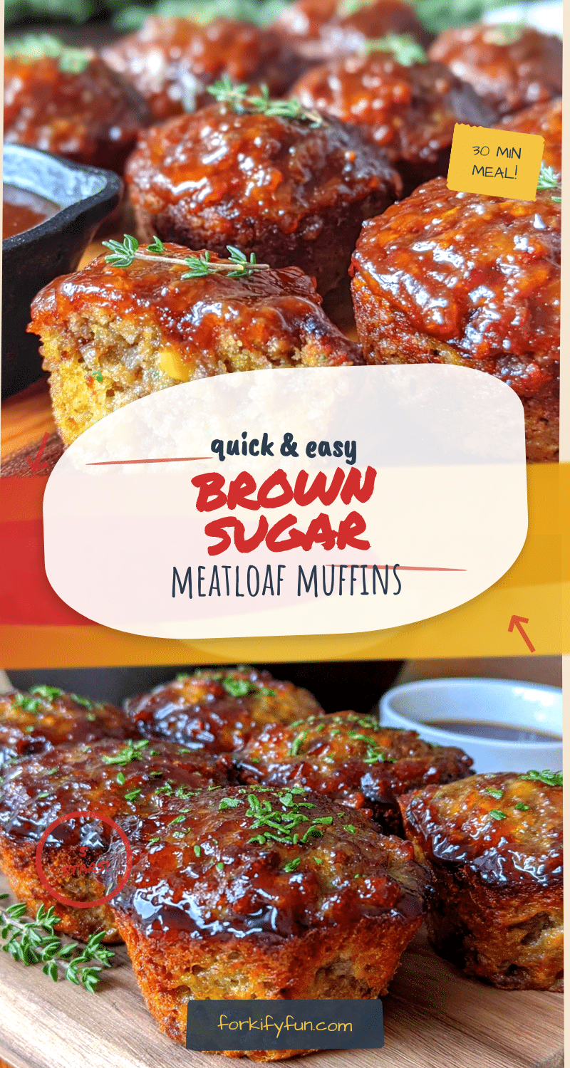 brown sugar glazed meatloaf muffins recipe