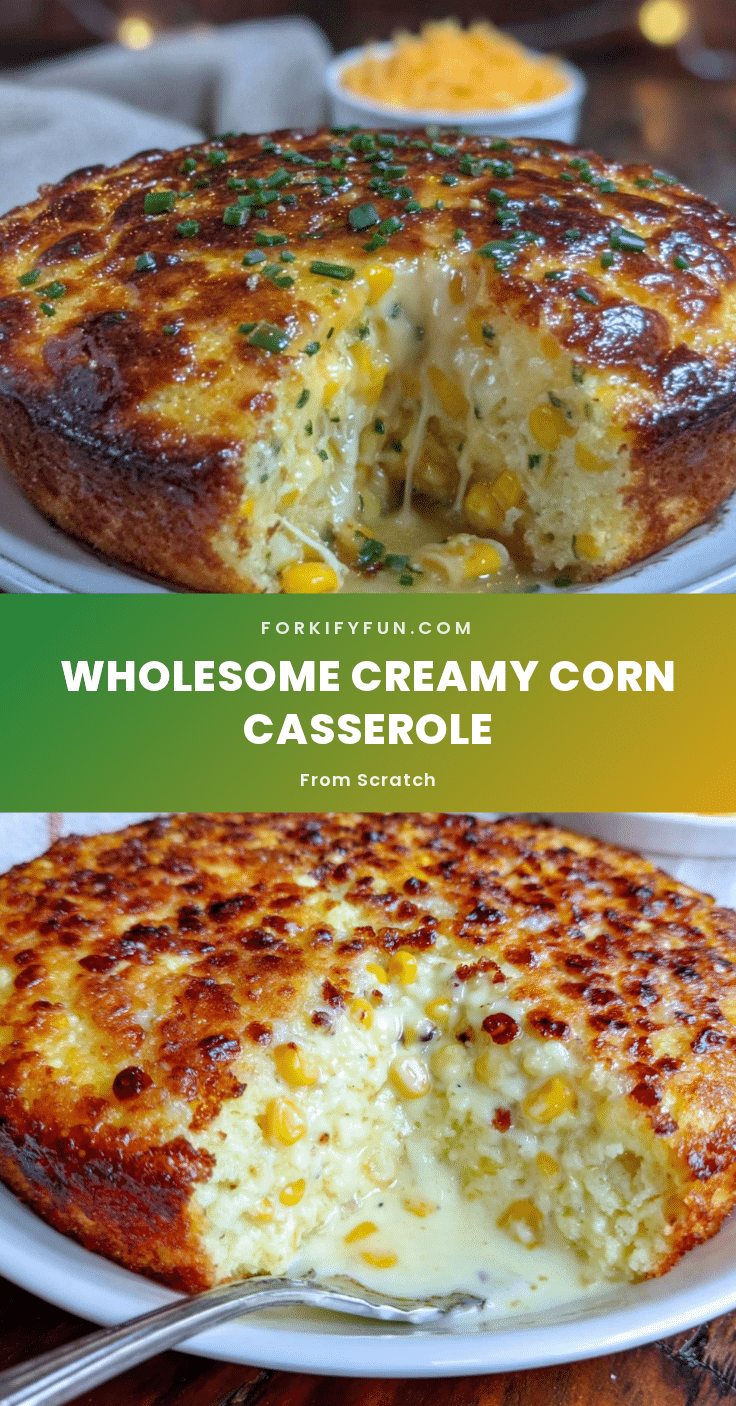 creamy corn casserole from scratch recipe