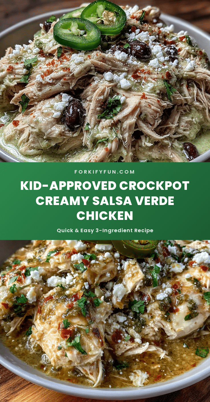 crockpot creamy salsa verde chicken recipe