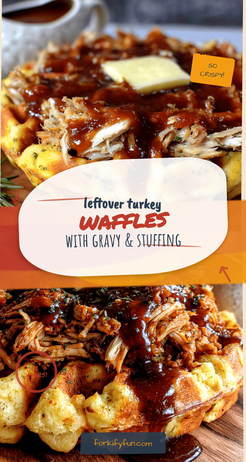 leftover turkey and stuffing waffles recipe