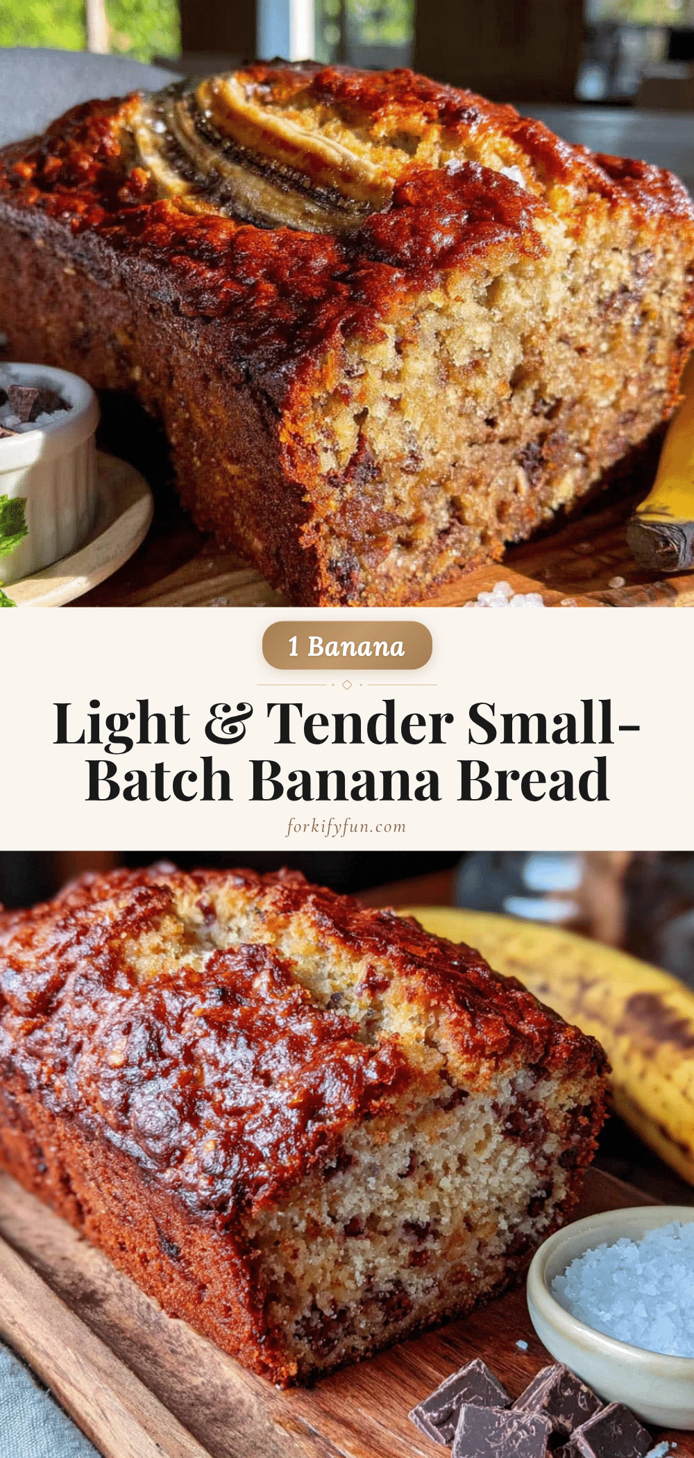 small-batch banana bread recipe